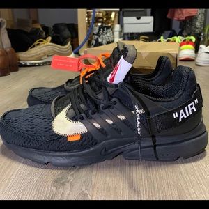 100% AUTHENTIC OFF-WHITE X AIR PRESTO BLACK